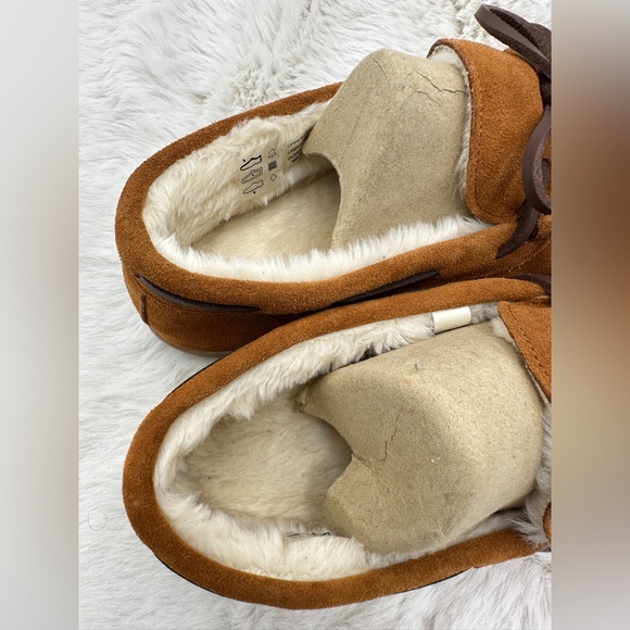 J. Crew Sherpa-lined suede‎ slippers Size 9 Men’s NWOT - Picture 11 of 13